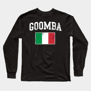 Goomba Italian Flag Italia Italy Long Sleeve T-Shirt